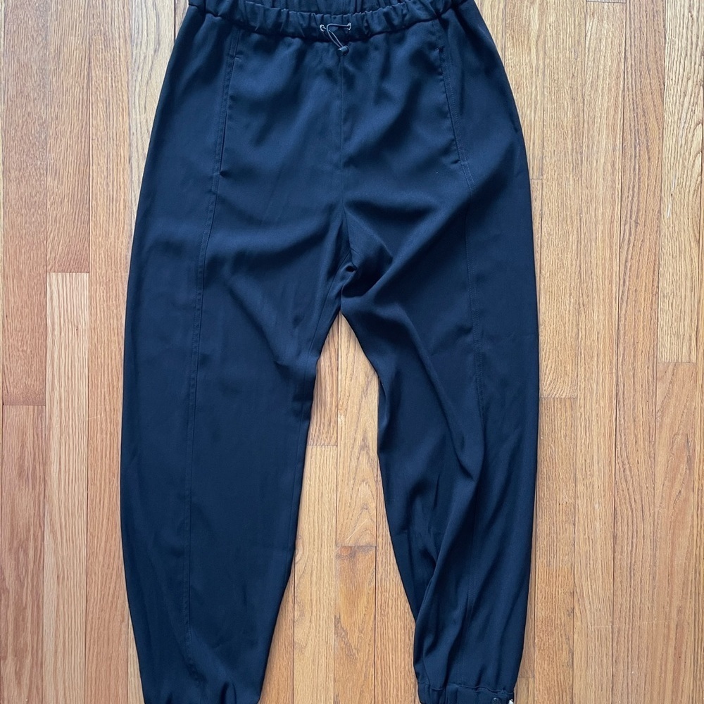 Moncler Fitting Trouser Black Jogger Pants I20932a00015 Size 46